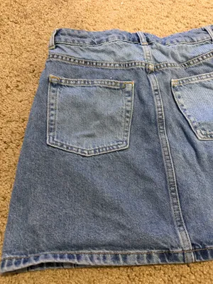 Topshop Skirt Denim thumbnail 3