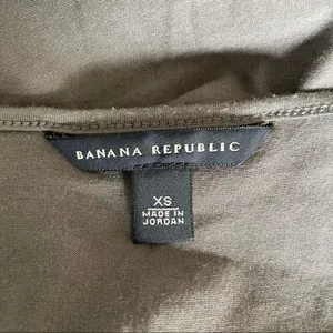 Banana Republic grey tank with layered neckline thumbnail 5