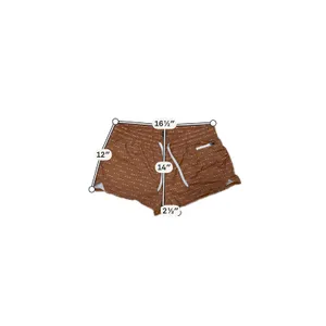 Vuori Clementine Brown Arrow Print Running Shorts Drawstring Lined XL Gorpcore thumbnail 5