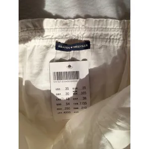 NWT Brandy Melville White Cotton Babydoll Mini Dress Lace Trim Button Front OS thumbnail 6