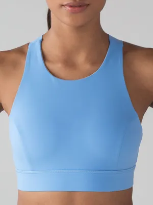 Lululemon Fast & Free Bra Nulux Sports Bra‎ Size 2 Aero Blue thumbnail 2