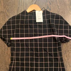 Theory Black Windowpane Sheath Midi Dress with Mock Neck Office NWT Retail $395 thumbnail 9