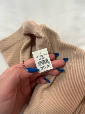 Aerie Tan Cropped Tee  thumbnail 3