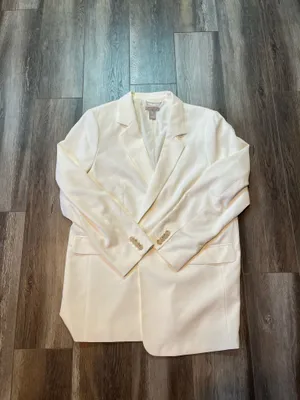 H&M Single Breasted Blazer in White thumbnail 3