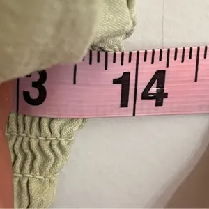 LA Hearts Green Cotton Smocked Ruffle Long Sleeve Babydoll‎ Crop Top Small thumbnail 10