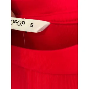 Mangopop Red Short Sleeve‎ Crew Neck Ribbed Bodysuit Small thumbnail 4