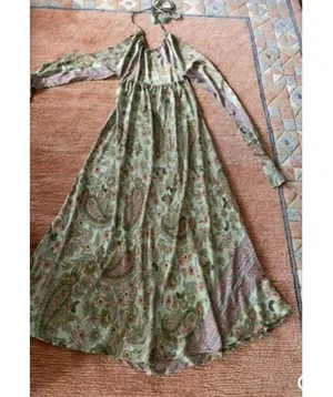 Earthbound Trading Co. Women’s Summer Maxi Tie Open Back Dress Size S thumbnail 3