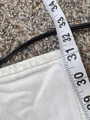 Abercrombie & Fitch Cream 70s Vintage Flare Jeans Womens 24 Ultra High Rise Fall thumbnail 2