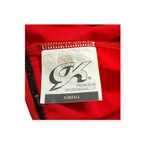 GK Elite Gymnastics 𖤐 Classic Training Leotard 𖤐 Red + Black Strap Detail 𖤐 XS 𖤐 thumbnail 11