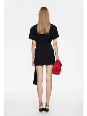 Lioness Martini Mini Dress in Onyx Medium New Womens Tailored Shirtdress thumbnail 13