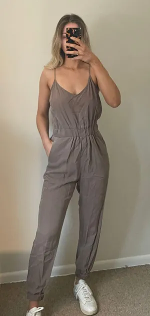 Thread and Supply Khaki Cargo Jumpsuit thumbnail 3