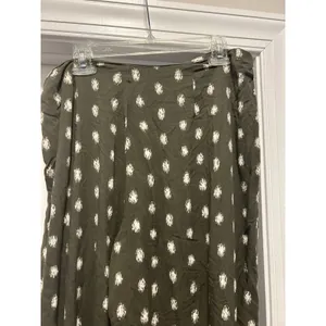 Est. 1946 Women’s Size 12 Wide Leg Pants Olive Green Boho Granola Teacher Casual Fun Zip thumbnail 4