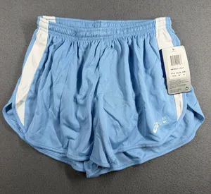 Asics Medley 1/2 Split Running Shorts Womens Medium Blue Drawstring Liner thumbnail 1