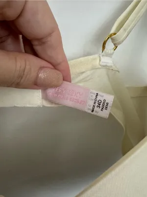 Victoria’s Secret Pink Label Very Sexy Cream Padded Demi bra 34D thumbnail 4