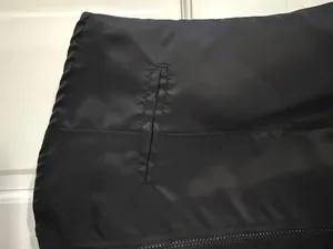 Ann Taylor Black Nylon Zipper Vest With Collar Size Medium thumbnail 3