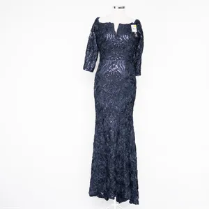 XSCAPE‎ | Sequin Embellished Off-The-Shoulder 3/4-Sleeve Gown thumbnail 2