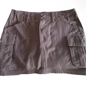 Women’s Brown Cargo Mini Skirt thumbnail 1