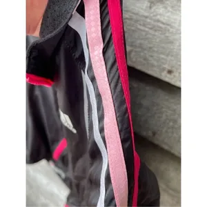 Adidas size S lightweight running jacket reflective stripes thumbnail 3