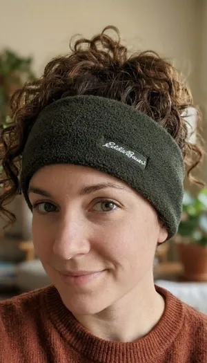 Eddie Bauer Ear Warmer Headband Made In USA Forest Green Polartec One Size Adult thumbnail 1