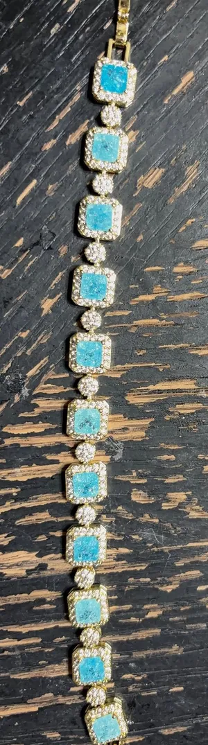 Silver Turquoise Bracelet Sterling thumbnail 1