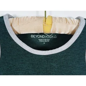 Beyond Yoga Spacedye On Block Sports Bra High Neck Small Black Gray Colorblock thumbnail 6