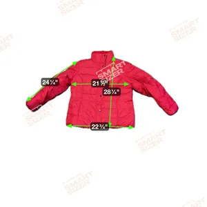 Lands' End Women’s Bold‎ Red Snap/ Zip Winter Coat Size XL thumbnail 4