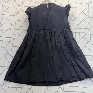 Unbranded Embroidered‎ Floral Mini Dress XL Black Flutter Sleeve Boho Skater thumbnail 2