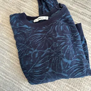 Zara turquoise knit sweater thumbnail 2