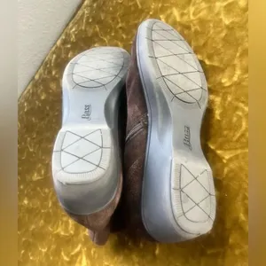 bass lite Monica Ankle Boots Brown Suede/Leather Size 9.5M Side Zip￼ thumbnail 6