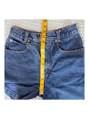 Vintage Lawman Jeans Denim Mom Shorts Womens Juniors 5 90s Western Cowgirl Jorts thumbnail 6