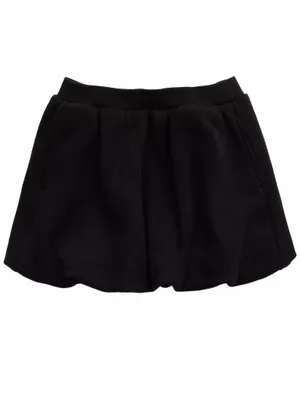 AE OFFLINE By Aerie Cloud Fleece Bubble Skort American Eagle NWT Black Large thumbnail 4