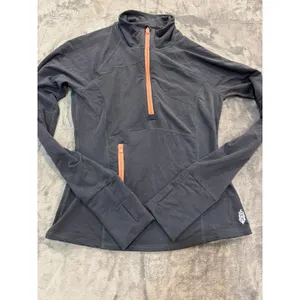 NWOT Free People Movement Quarter Zip Pullover Womens Black Orange Size M thumbnail 7