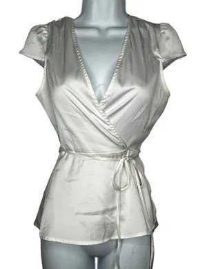 By The‎ Way White Wrap-Around Top thumbnail 1