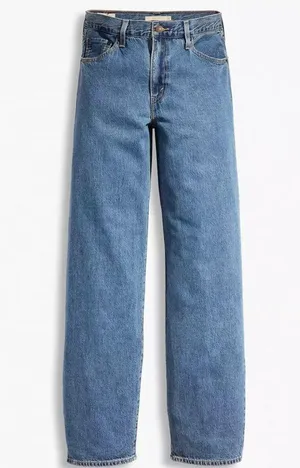 Levi's Premium Baggy Dad Women's 32x30 Jeans Hold My Purse Medium Wash thumbnail 6