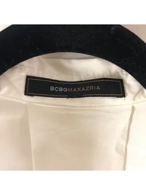 BCBGMaxAzria Blouse Dolman Sleeve Oversized Pockets Button Down White XL? thumbnail 3