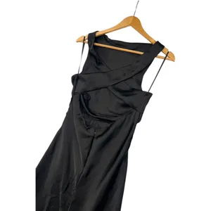 New Hello Molly Dress Womens Medium Black Maxi Evening Formal Elegant Prom Sexy thumbnail 4