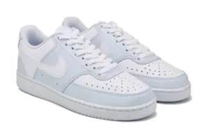 Nike Women's Blue Leather Court Vision Low Size 8 dh3158-004 thumbnail 1