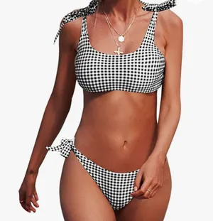 Amazon Gingham Bikini, Medium NWT thumbnail 1