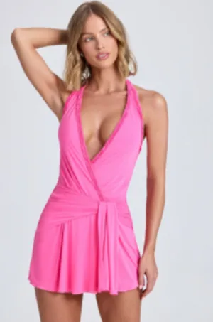 Oh Polly Mini Dress in Pink thumbnail 3