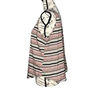 Bjewel (M) Aztec Tribal Print Scoop Neck Exposed Back Zipper Round Hem Tank thumbnail 3
