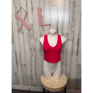 90 Degree by Reflex Rib Seamless Highline Tank Top Hot Pink Women’s XL thumbnail 2