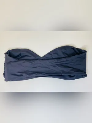 Frankie's Bikinis‎ Black Margo Strapless Bandeau Bikini Top Size S thumbnail 4