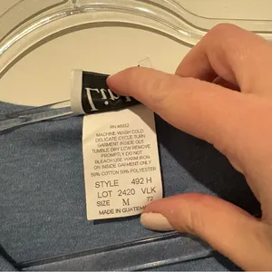 Links Vintage embroidered zebra‎ shirt blue size medium thumbnail 4
