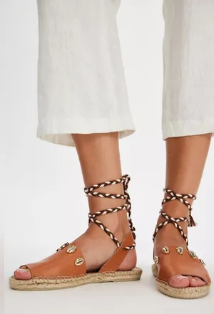 NEW Free People Wander Wrap Espadrilles ~ SOLD OUT! ~ Size 9 thumbnail 1