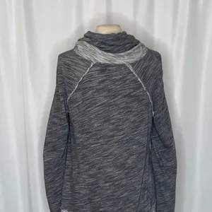 FREE PEOPLE FP Beach Cacoon Cowl Neck Knit Top Gray Space Dye X-Small Small thumbnail 10