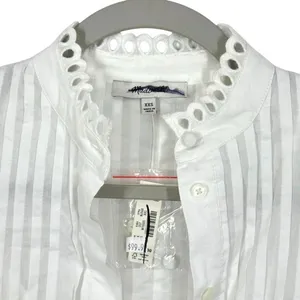 Madewell‎ Pintuck Lace Mini Dress White Cotton Eyelet Long Sleeve NU568 XXS NEW thumbnail 4