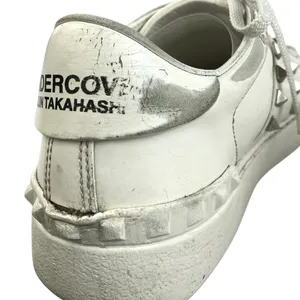 Valentino Garavani Rockstud Women's White Lace Up Low Top Leather Sneakers Sz 9 thumbnail 7