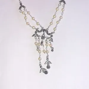 Monet Elegant Faux Pearl and Silver Tone Dainty Beaded Necklace thumbnail 8