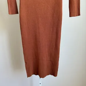 Hera Collection‎ Dress 2XL Brown Off-shoulder ribbed knit midi dress NWT thumbnail 9