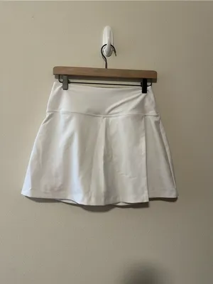 Abercrombie and fitch YPB sculptLUX Lined Wrap Skirt white nwot size medium thumbnail 3